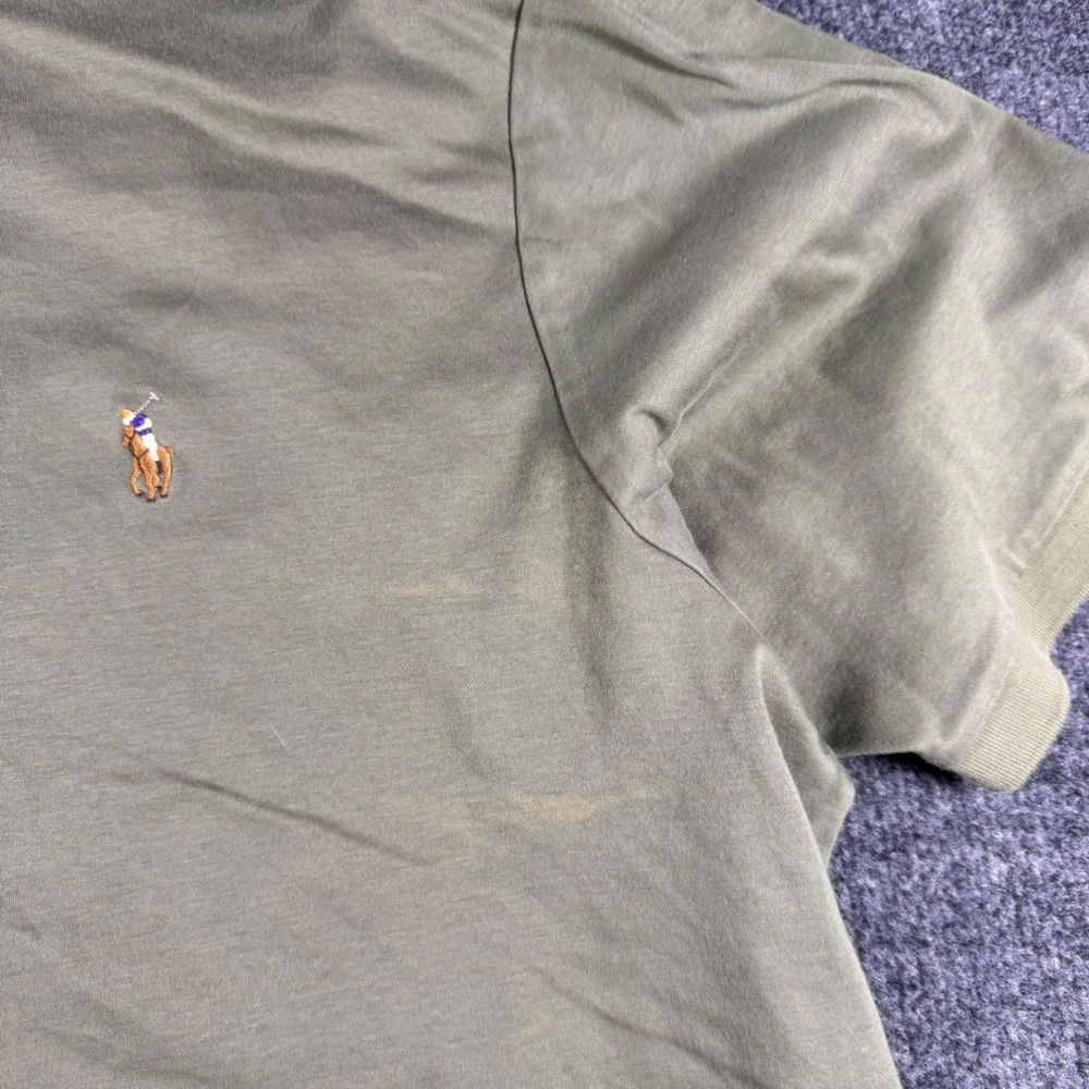 Polo Ralph Lauren Mens 2XLT Olive Green Short Sleeve Cotton Polo Shirt